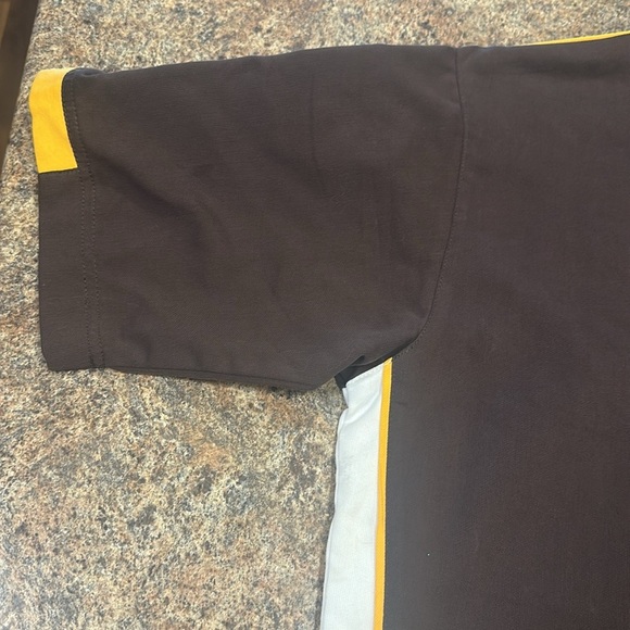 Chase Authentics NASCAR UPS Mens Size M Winston Cup Quarter Zip Shirt Brown - Picture 13 of 15